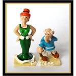 Pixi UDERZO : MINI & VILLAGE ASTERIX Agecanonix  ( 2 figurines )