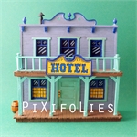 Pixi MORRIS : Mini & Ville de Lucky Luke L'Hôtel + 1 fig