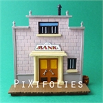 Pixi MORRIS : Mini & Ville de Lucky Luke La Banque + 1 fig.
