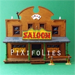 Pixi MORRIS : Mini & Ville de Lucky Luke Le Saloon + 3 fig.