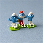 Pixi PEYO : Mini & Village Schtroumpf MINI-VILLAGE SCHTROUMPF / Bte Compl. Laboratoire - 3 fig.