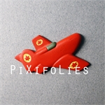 Pixi MAGNETS L'Avion Requin rouge