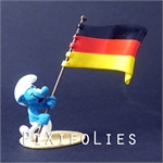 Pixi PEYO : Smurfs Origine Le Schtroumpf porte Drapeau Allemand