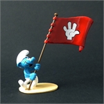 Pixi PEYO : Smurfs Origine Le Schtroumpf Porte -Drapeau " La Main Blanche "